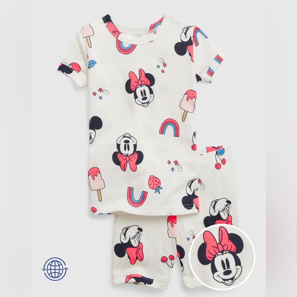 Gap Disney Minnie Mouse Organic Cotton PJ Shorts Set, size 5